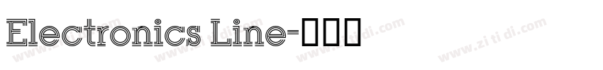 Electronics Line字体转换